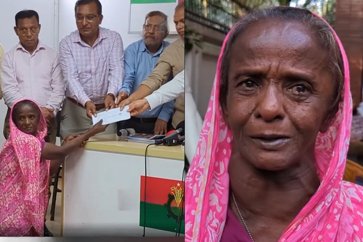 সেই বৃদ্ধা গোলাপীর পাশে দাঁড়ালেন তারেক রহমান