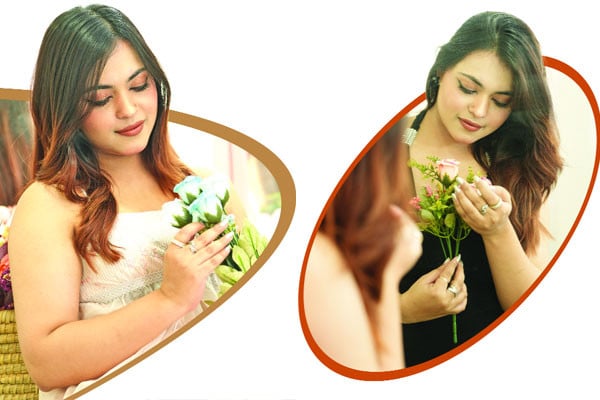 চুলের রঙিন সাজ