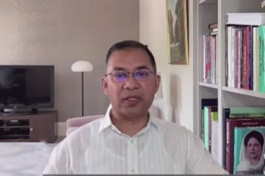 ভোট দিলে ধানের শীষে, দেশ গড়ব মিলেমিশে: তারেক রহমান