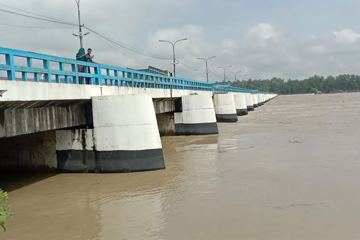 তিস্তার পানি ডালিয়া পয়েন্টে বিপৎসীমার ৭ সে.মি. ওপরে, নিম্নাঞ্চল প্লাবিত