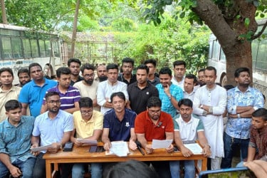 ৫ দাবিতে জবি ছাত্রদলের স্মারকলিপি ও সংবাদ সম্মেলন