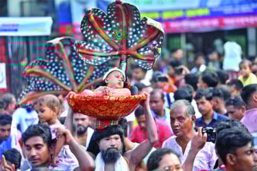 নানান আয়োজনে জন্মাষ্টমী