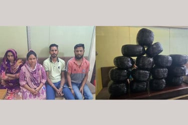 ৬০ কেজি গাঁজাসহ দুই দম্পতি গ্রেফতার