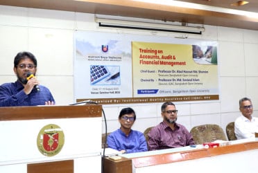বাউবিতে হিসাব, নিরীক্ষা ও আর্থিক ব্যবস্থাপনা বিষয়ক প্রশিক্ষণ শুরু