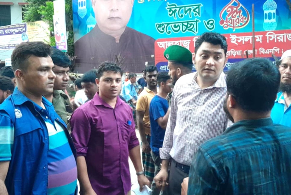 ব্রাহ্মণবাড়িয়ায় ফুটপাত ও সড়ক দখলমুক্ত করতে অভিযান