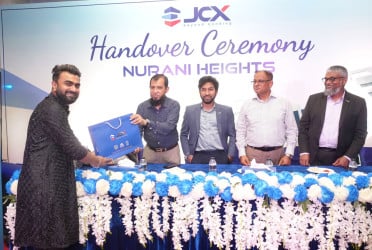 বসুন্ধরায় ‘জেসিএক্স নূরানী হাইটস’-এর হস্তান্তর উদযাপন