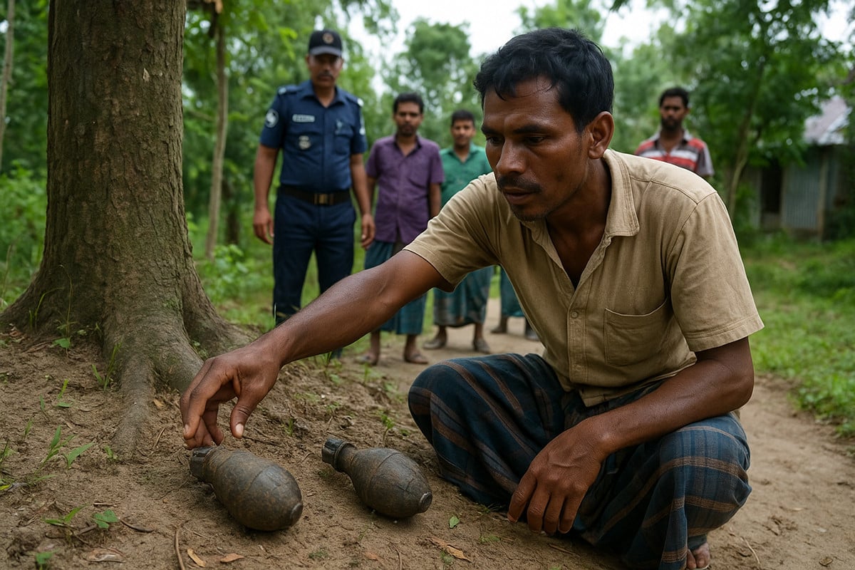 গরু চরাতে গিয়ে গ্রেনেডের খোঁজ