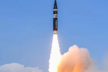 ৫ হাজার কিলোমিটার দূরে আঘাত হানার মিসাইল পরীক্ষা চালাল ভারত