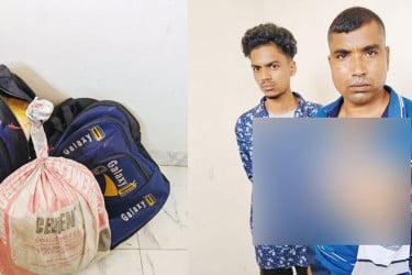 বগুড়ার শেরপুরে ৮ কেজি গাঁজাসহ দুই যুবক গ্রেফতার