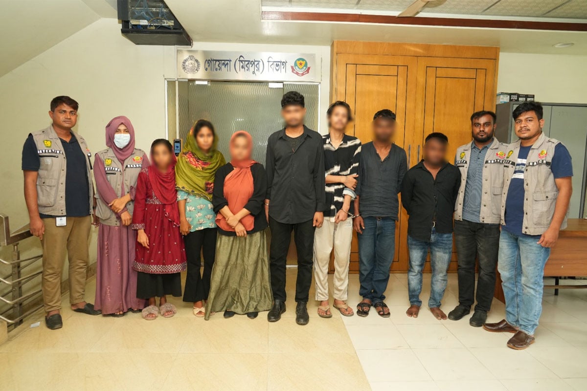 হানি ট্র্যাপ ও চাকরির প্রলোভনে প্রতারণার ঘটনায় গ্রেফতার ৭