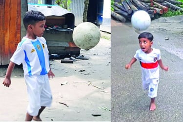 ফুটবলে তার অসাধারণ নৈপুণ্য - বিস্ময়বালক সোহান