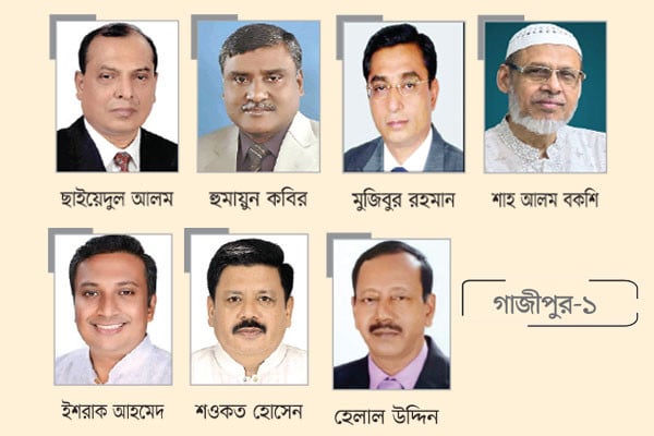 বিএনপির মনোনয়ন প্রার্থী ছয় অন্য দলের একজন করে