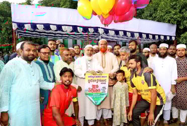 বগুড়ায় ফুটবল টুর্নামেন্টের উদ্বোধন