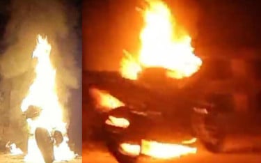 ববি ছাত্রলীগ নেতার মোটরসাইকেল পুড়িয়ে দিল বিক্ষুব্ধ ছাত্ররা