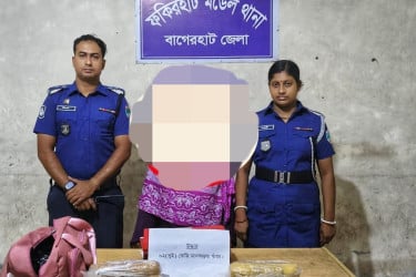 বাগেরহাটে দুই কেজি গাঁজাসহ মাদক  নারী কারবারি গ্রেফতার