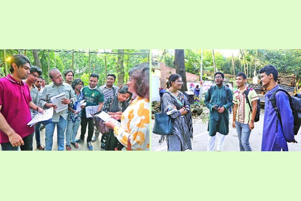 ডাকসুর নির্বাচনি প্রচার তুঙ্গে