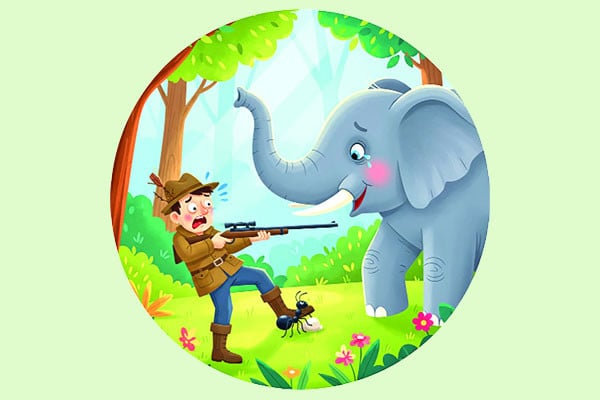 হাতি-পিঁপড়ার বন্ধুত্ব