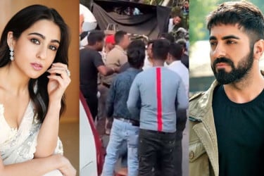 শুটিং সেটে আয়ুষ্মান-সারার ঝগড়া, মারামারিতে জড়ালেন কলাকুশলীরাও