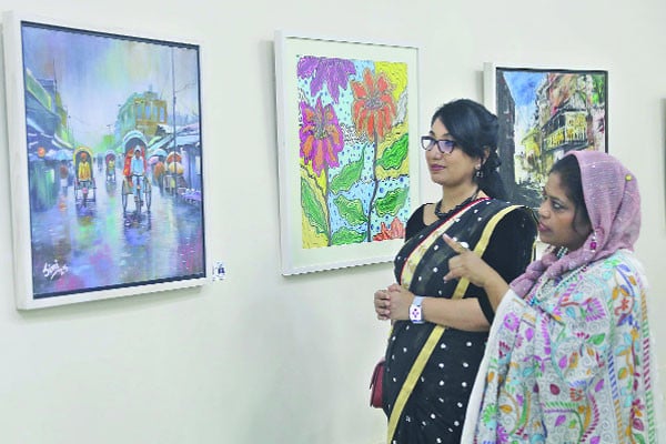 শিল্পীর তুলিতে ঢাকার ঐতিহ্য