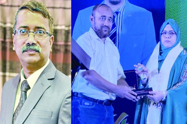 সাংবাদিকতায় বিশেষ সম্মাননা পেলেন হায়দার আলী