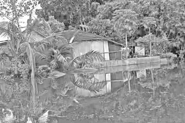 দেড় মাস পানিবন্দি শত শত ঘরবাড়ি