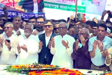 জিয়াউর রহমানের সমাধিতে বিএনপির শ্রদ্ধা