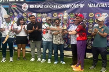 মালয়েশিয়ায় প্রবাসীদের ক্রিকেটে চ্যাম্পিয়ন পেনাং গ্লাডিয়েটর