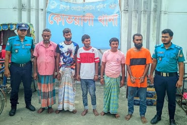 রংপুরে অটোরিকশা চোর চক্রের ৫ সদস্য গ্রেফতার