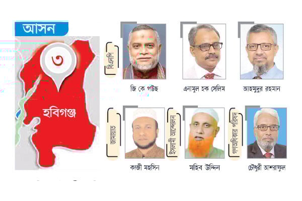 বিএনপির তিন নেতার মনোনয়ন দৌড় অন্য দলগুলোর একক প্রার্থী