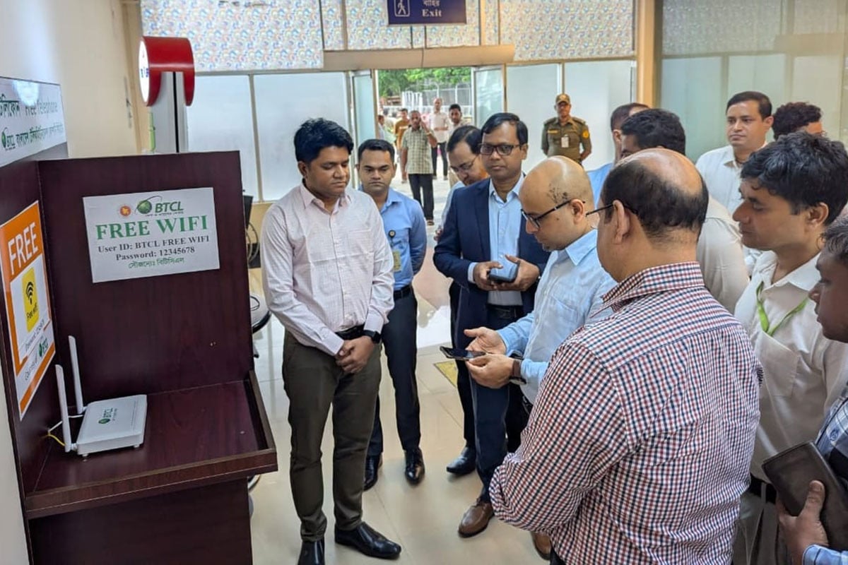 ওসমানী বিমানবন্দরে ফ্রি টেলিফোন-ওয়াইফাই সেবার উদ্বোধন