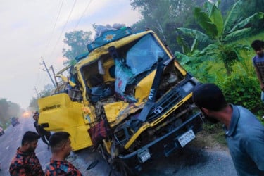 নওগাঁর মান্দায় সড়ক দুর্ঘটনায় ট্রাক চালক নিহত