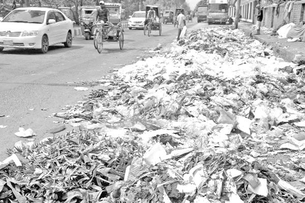 বর্জ্যে নাকাল পৌরবাসী