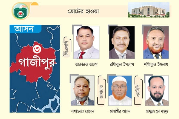 বিএনপির মনোনয়ন চায় চারজন অন্য দলগুলোর একক প্রার্থী