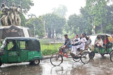 নগরজুড়ে স্বস্তির বৃষ্টি