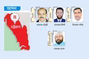 বিএনপির প্রার্থী আসলাম জামায়াতের আনোয়ার