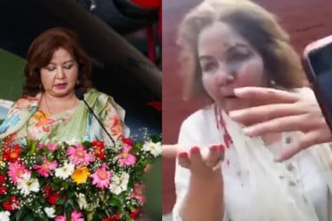 এক মন্ত্রীর দুই চিত্র, ছবিই কথা বলছে!