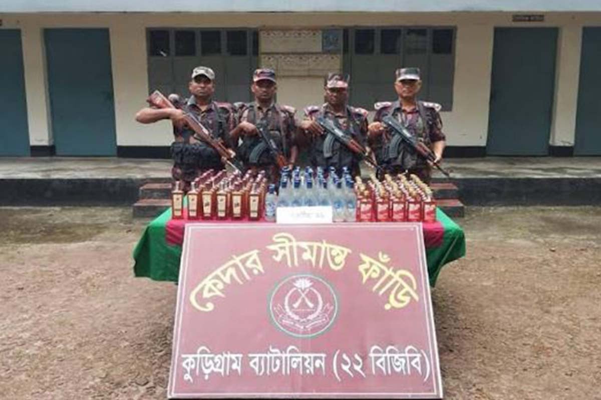 কুড়িগ্রামে ৭ দিনে ২ কোটি ১১ লাখ টাকার মাদকসহ অবৈধ মালামাল জব্দ