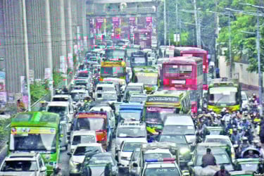 যানজটে রাজধানীবাসী
