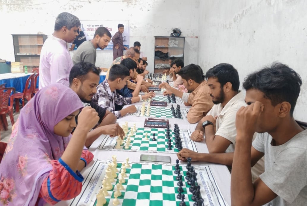 কুড়িগ্রামে জুলাই শহীদ নুর আলম স্মৃতি দাবা প্রতিযোগিতা অনুষ্ঠিত