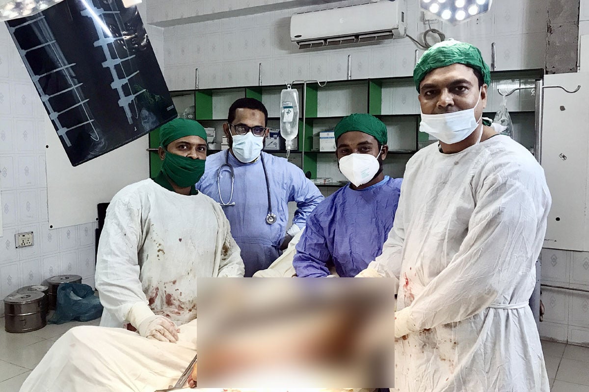 প্রথমবার উপজেলা পর্যায়ে অর্থোপেডিক অপারেশন সফল