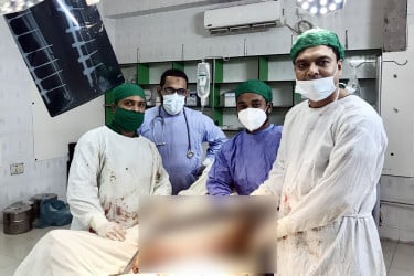 প্রথমবার উপজেলা পর্যায়ে অর্থোপেডিক অপারেশন সফল
