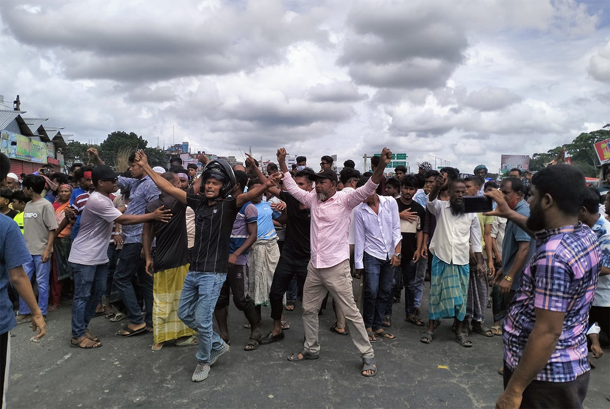 ভাঙ্গায় তৃতীয় দফা অবরোধের দ্বিতীয় দিন চলছে