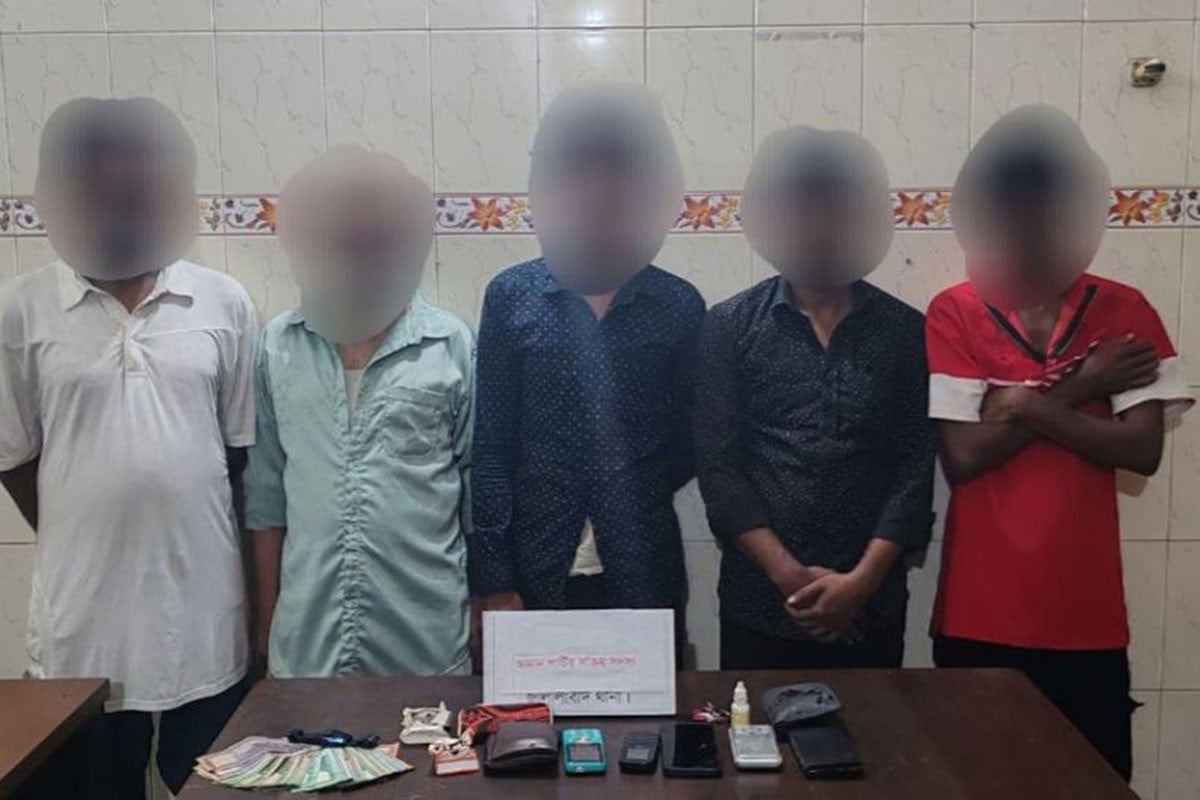 সিলেট নগরী থেকে অজ্ঞান পার্টির ৫ সদস্য আটক