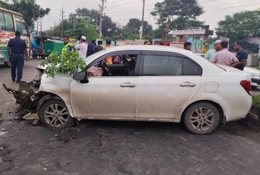 ভালুকায় সড়ক দুর্ঘটনায় প্রাইভেটকার চালক নিহত