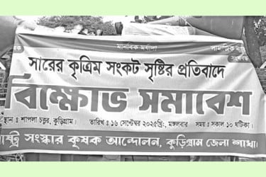 সারের কৃত্রিম সংকট প্রতিবাদে বিক্ষোভ