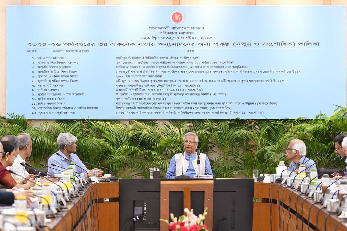 একনেকে ৮৩৩৩ কোটি টাকা ব্যয়ে ১৩ প্রকল্প অনুমোদন