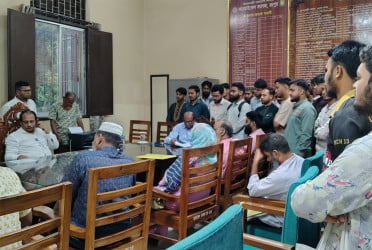 কারমাইকেল কলেজ ছাত্র সংসদ নির্বাচনের রোডম্যাপের দাবিতে ছাত্রশিবিরের স্মারকলিপি