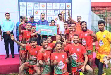 জাতীয় চ্যাম্পিয়নশীপ ফুটবলে টাঙ্গাইলকে ৪-১ গোলে হারাল নেত্রকোনা
