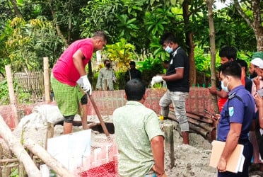মাদারীপুরে দাফনের দেড় মাস পর ঠিকাদারের মরদেহ উত্তোলন