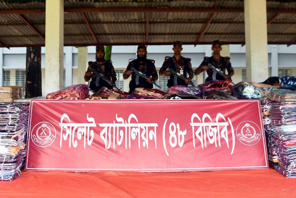 সিলেট সীমান্তে কোটি টাকার ভারতীয় পণ্য জব্দ